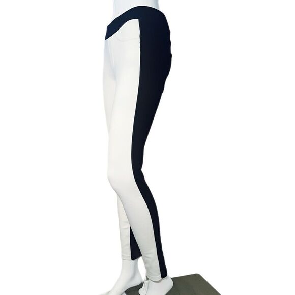 Black/Ivory Two Tone Legging NWT - Picture 2 of 9